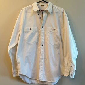 Adirondack by Savile Row Men’s Shirt – Winter White, Size Large